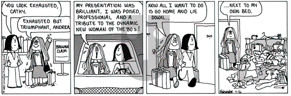 Cathy Classics on Friday July 16, 1982 Comic Strip