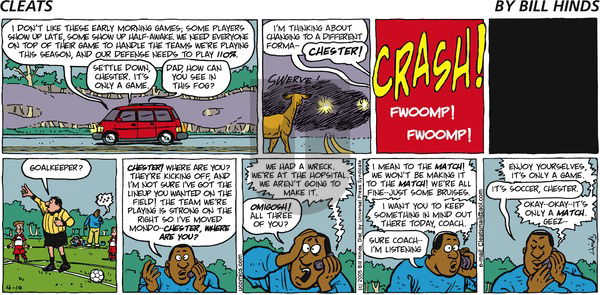 Cleats on Sunday April 10, 2005 Comic Strip