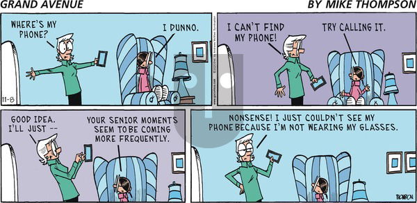 Grand Avenue on Sunday November 8, 2020 Comic Strip