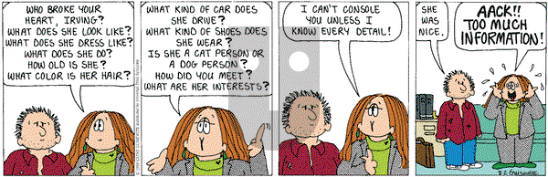 Cathy Classics on Tuesday March 2, 1999 Comic Strip