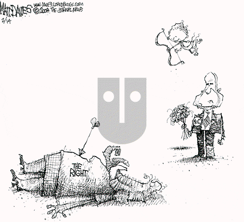 Matt Davies on Thursday February 14, 2008 Comic Strip