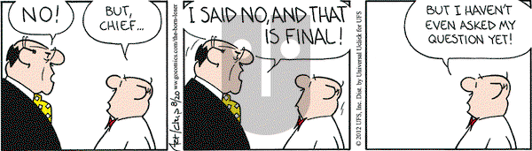 The Born Loser on Monday August 20, 2012 Comic Strip