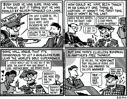 Ted Rall on Saturday October 23, 2004 Comic Strip