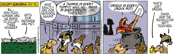 Over the Hedge on Tuesday November 8, 2011 Comic Strip