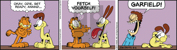 Garfield on Wednesday September 3, 2014 Comic Strip