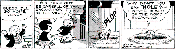 Nancy Classics on Thursday June 4, 2015 Comic Strip