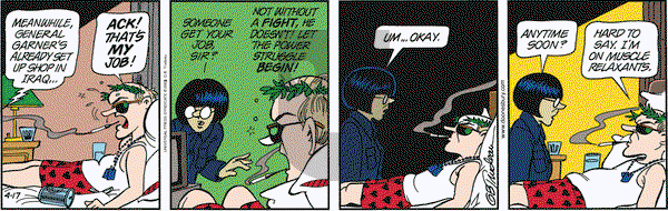 Doonesbury on Thursday April 17, 2003 Comic Strip