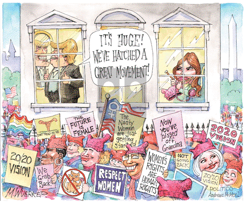 Matt Wuerker on Monday January 23, 2017 Comic Strip