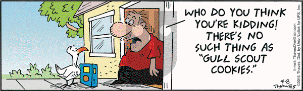 Frank and Ernest on Wednesday April 8, 2015 Comic Strip