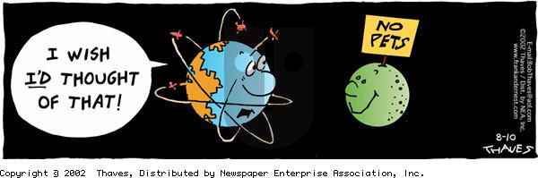 Frank and Ernest on Saturday August 10, 2002 Comic Strip