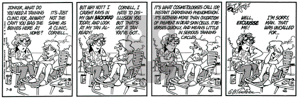 Doonesbury on Saturday July 8, 1978 Comic Strip