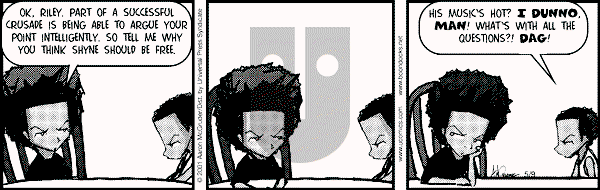 The Boondocks - Wednesday May 9, 2001 Comic Strip
