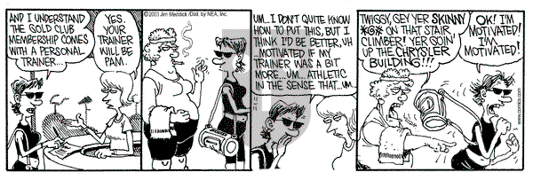 Monty on Tuesday November 11, 2003 Comic Strip