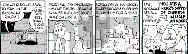 Drabble on Saturday January 1, 2000 Comic Strip
