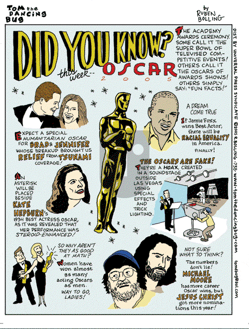 Tom the Dancing Bug on Saturday February 19, 2005 Comic Strip