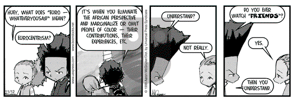 The Boondocks on Friday November 12, 1999 Comic Strip