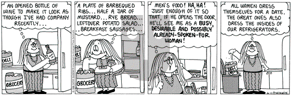 Cathy Classics on Thursday June 11, 1998 Comic Strip
