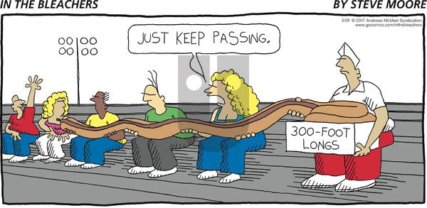 In the Bleachers on Sunday May 28, 2017 Comic Strip