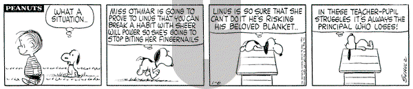 Peanuts on Saturday January 6, 1962 Comic Strip
