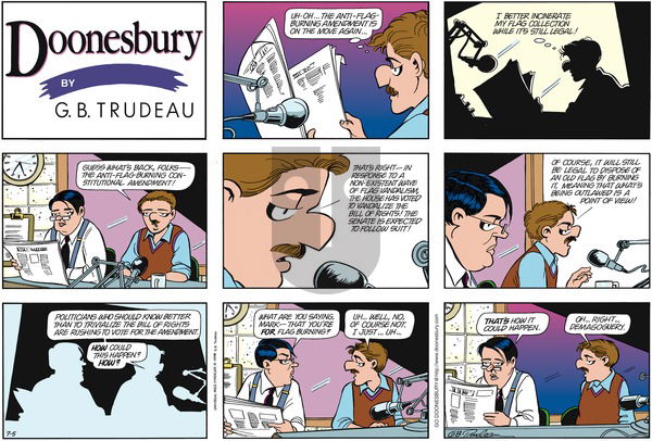 Doonesbury on Sunday July 5, 1998 Comic Strip
