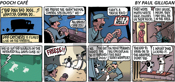 Pooch Cafe on Sunday October 5, 2003 Comic Strip