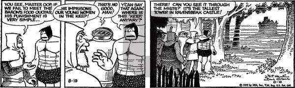 Alley Oop on Saturday August 19, 1972 Comic Strip