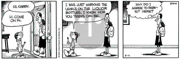 Grand Avenue on Monday August 11, 2003 Comic Strip