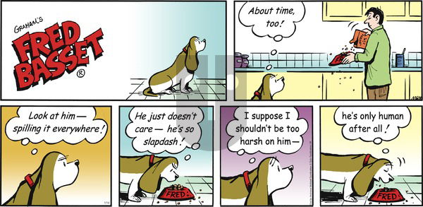 Fred Basset on Sunday January 14, 2018 Comic Strip