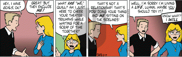 Luann on Wednesday February 17, 2016 Comic Strip
