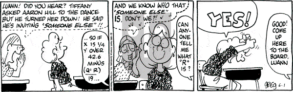 Luann - Friday June 1, 1990 Comic Strip