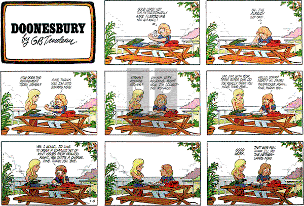 Doonesbury on Sunday April 15, 1979 Comic Strip