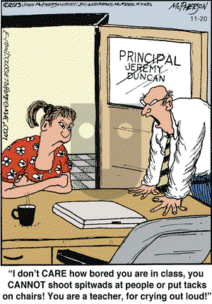 Close to Home on Tuesday November 20, 2018 Comic Strip