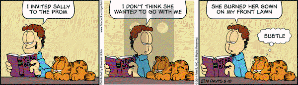 Garfield on Saturday May 10, 2014 Comic Strip