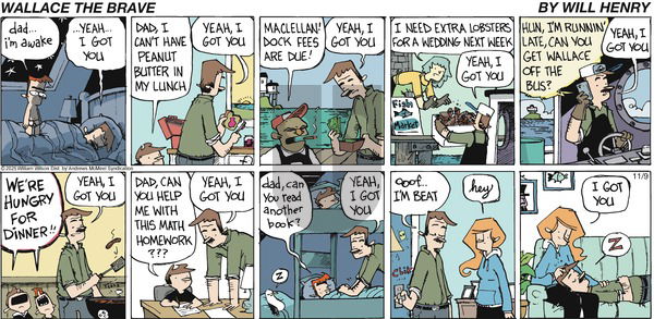 Wallace the Brave on Sunday November 9, 2025 Comic Strip
