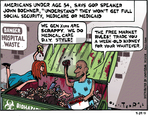 Ted Rall on Friday April 29, 2011 Comic Strip