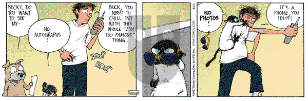 Get Fuzzy on Monday April 23, 2007 Comic Strip
