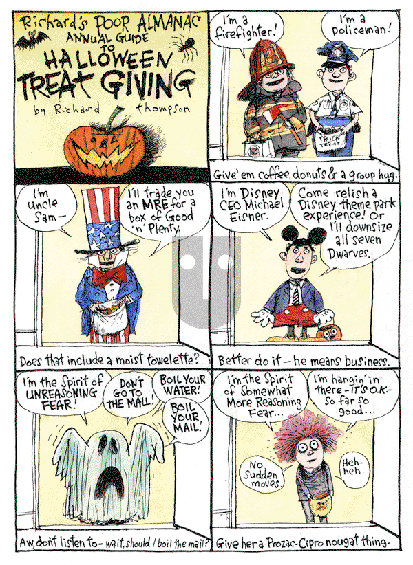 Richard's Poor Almanac on Friday October 30, 2015 Comic Strip