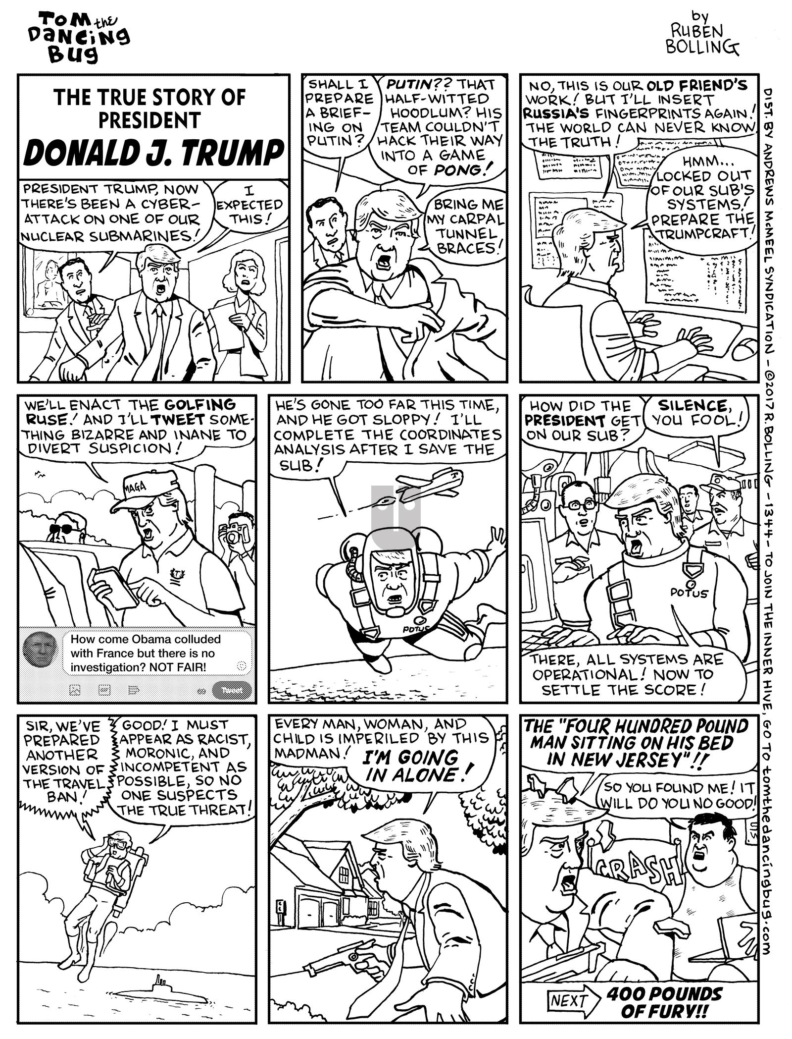 Tom the Dancing Bug - Monday June 26, 2017 Comic Strip