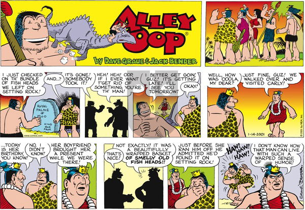 Alley Oop on Tuesday April 10, 2001 Comic Strip