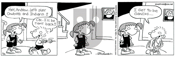Soup to Nutz - Old on Tuesday March 18, 2003 Comic Strip