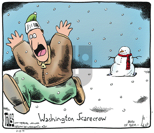Tom Toles on Thursday February 13, 2014 Comic Strip