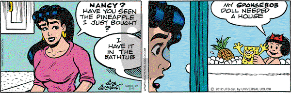 Nancy on Thursday March 22, 2012 Comic Strip
