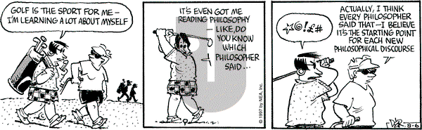 Betty on Wednesday August 6, 1997 Comic Strip