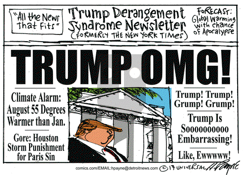 Henry Payne on Monday August 28, 2017 Comic Strip