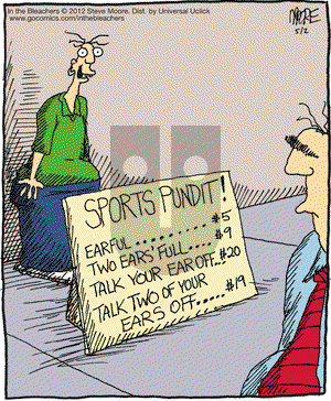 In the Bleachers on Wednesday May 2, 2012 Comic Strip