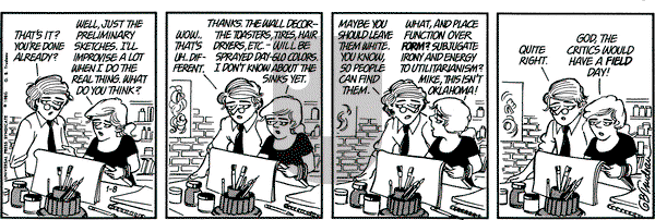 Doonesbury on Wednesday January 8, 1986 Comic Strip