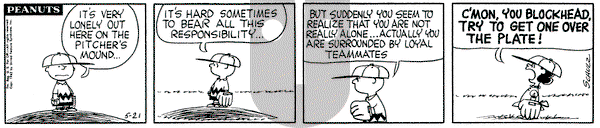 Peanuts on Monday May 21, 1962 Comic Strip