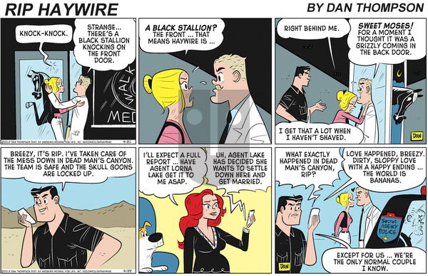 Rip Haywire on Sunday August 16, 2020 Comic Strip