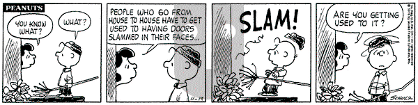 Peanuts on Friday November 19, 1976 Comic Strip
