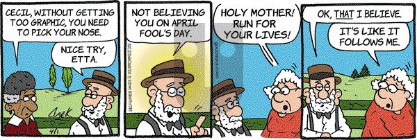 Lola on Monday April 1, 2019 Comic Strip